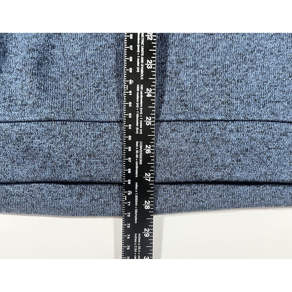 Eddie Bauer Radiator Fleece Mens Snap Mock Pullover XL 1/4 Button Blue Soft - Picture 8 of 12
